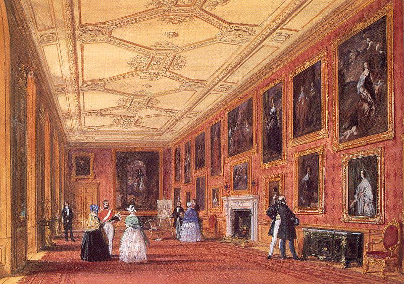 Nash, Joseph The Van Dyck Room, Windsor Castle Germany oil painting art